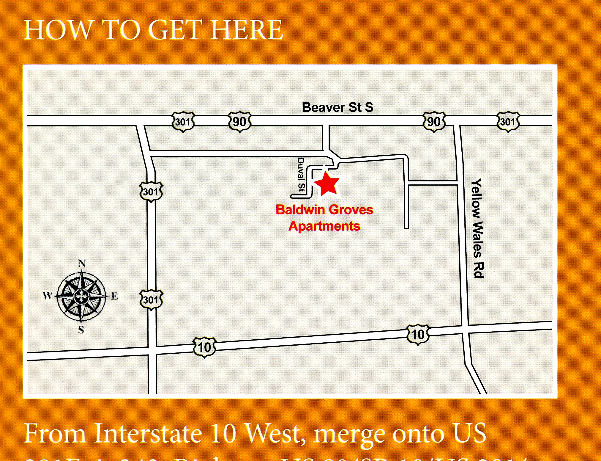 Baldwin Groves Map